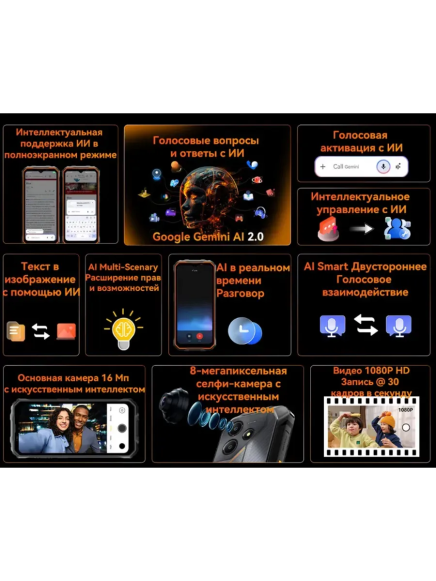 Смартфон Blackview Oscal MARINE 2 8/256Gb Orange